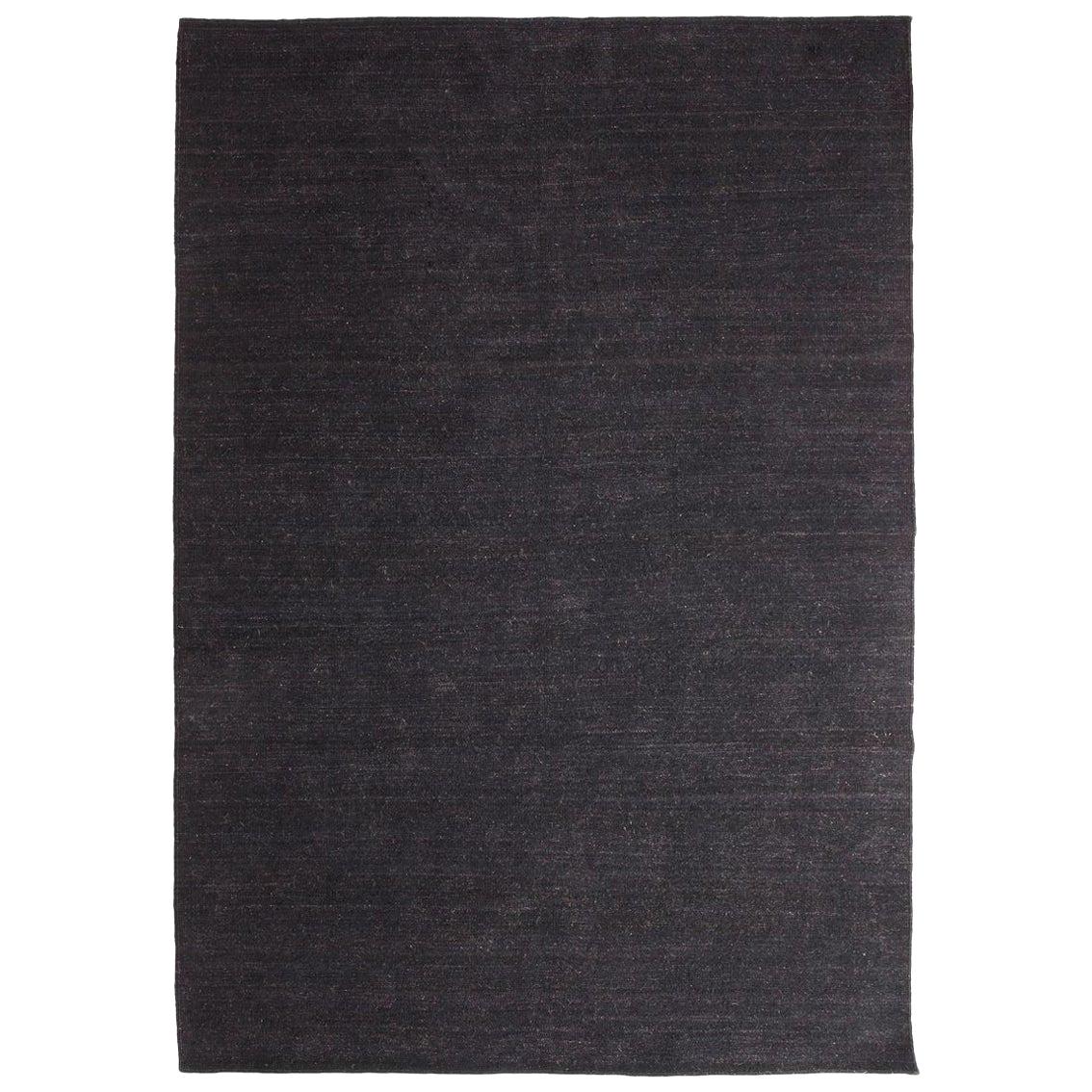 Nomad Black Hand-Loomed Wool Rug by Nani Marquina & Ariadna Miquel, Medium For Sale