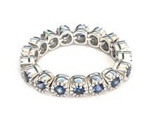 18 Karat White Gold Ring with Blue Sapphire - RAINBOW collection*