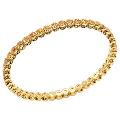 Bracelet en or jaune 18 carats et saphirs jaunes de la collection Nomad