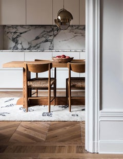 Nomad Cream, Wool Shaggy Rug in Scandinavian Design