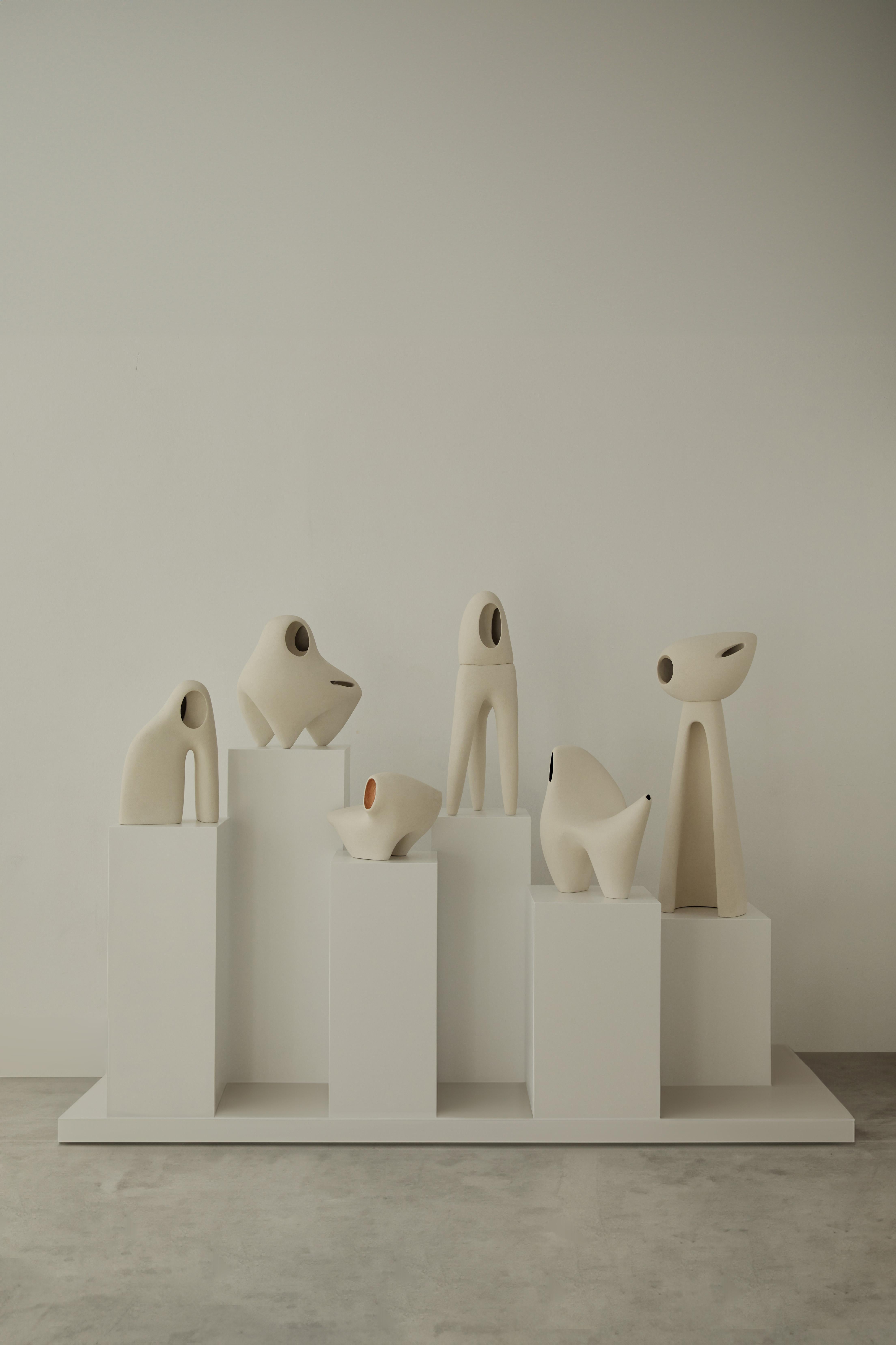 Other Nomad II:03 Table Lamp in White Sand Stoneware by Sofia Karnukaeva For Sale