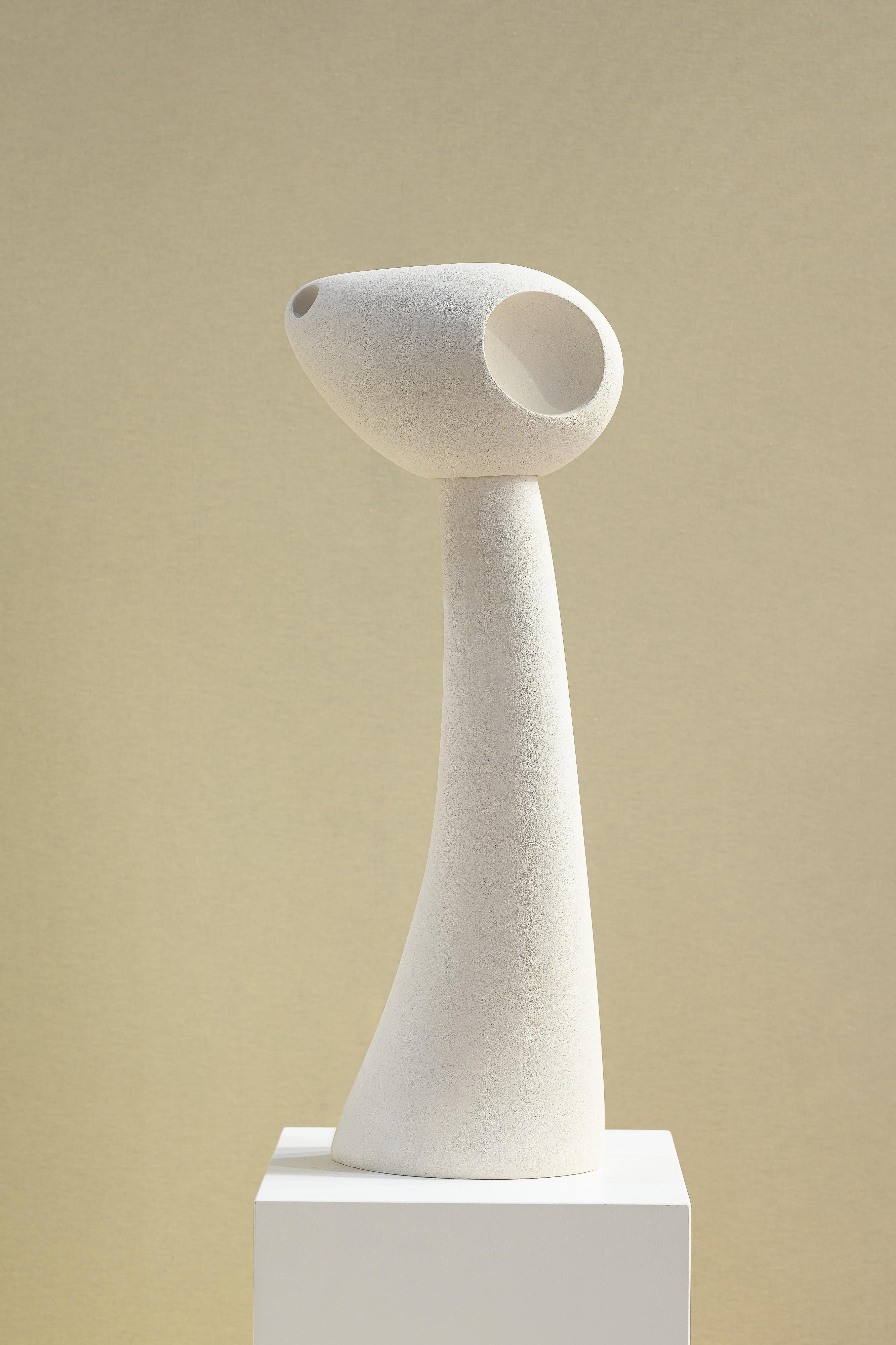 Spanish Nomad II:07 Lamp in White Sand Stoneware by Sofia Karnukaeva For Sale