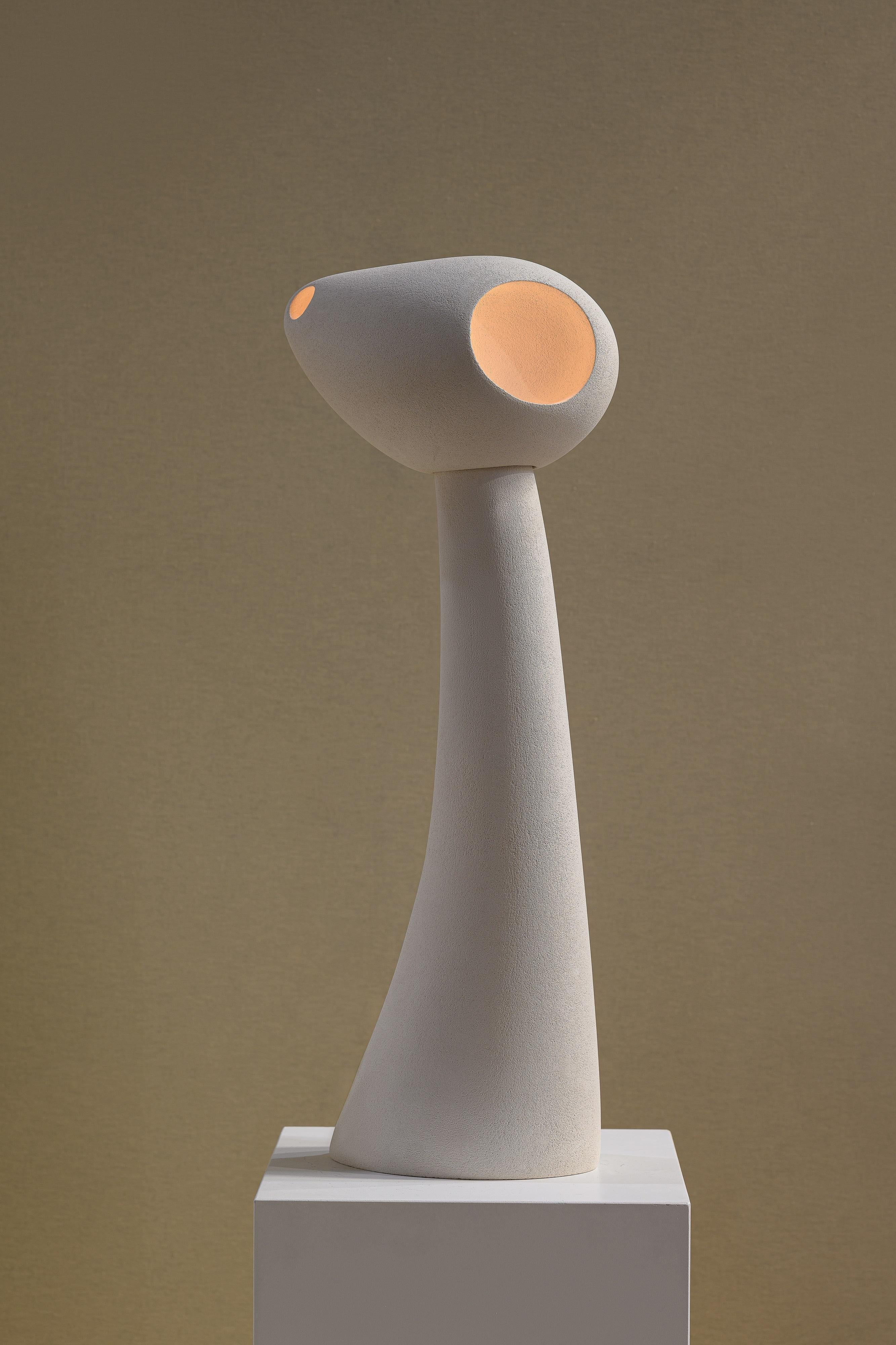 Other Nomad II:07 Lamp in White Sand Stoneware by Sofia Karnukaeva For Sale