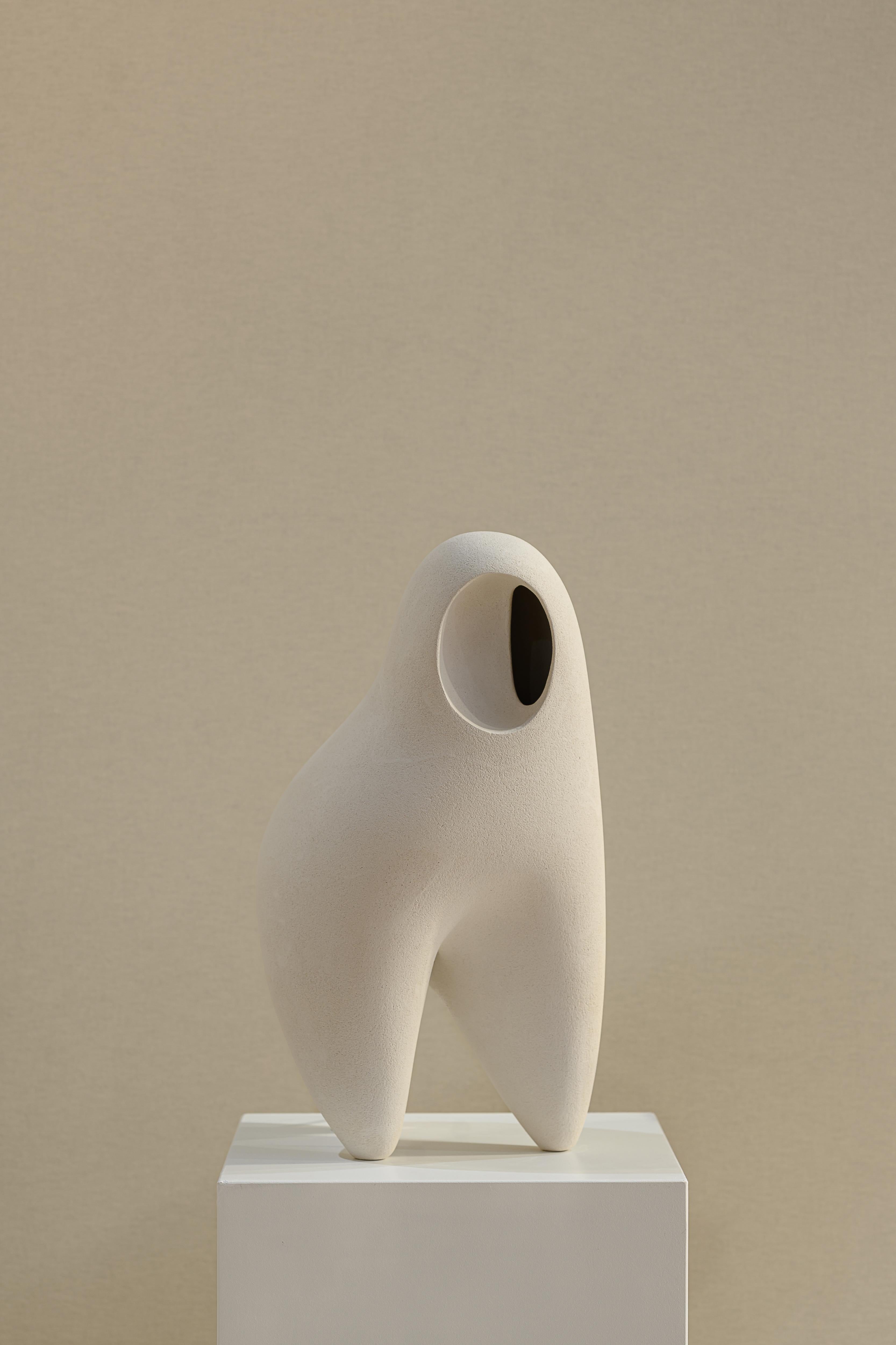 Other Nomad II:08 Table Lamp in White Sand Stoneware by Sofia Karnukaeva For Sale