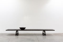 Contemporary Nomad Black Exotic Wood Coffee Table by CEU Studio
