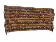 Nomadic Wedding Ceremony Rug Colorful with Luck Flowers, 118.11 x 53 in