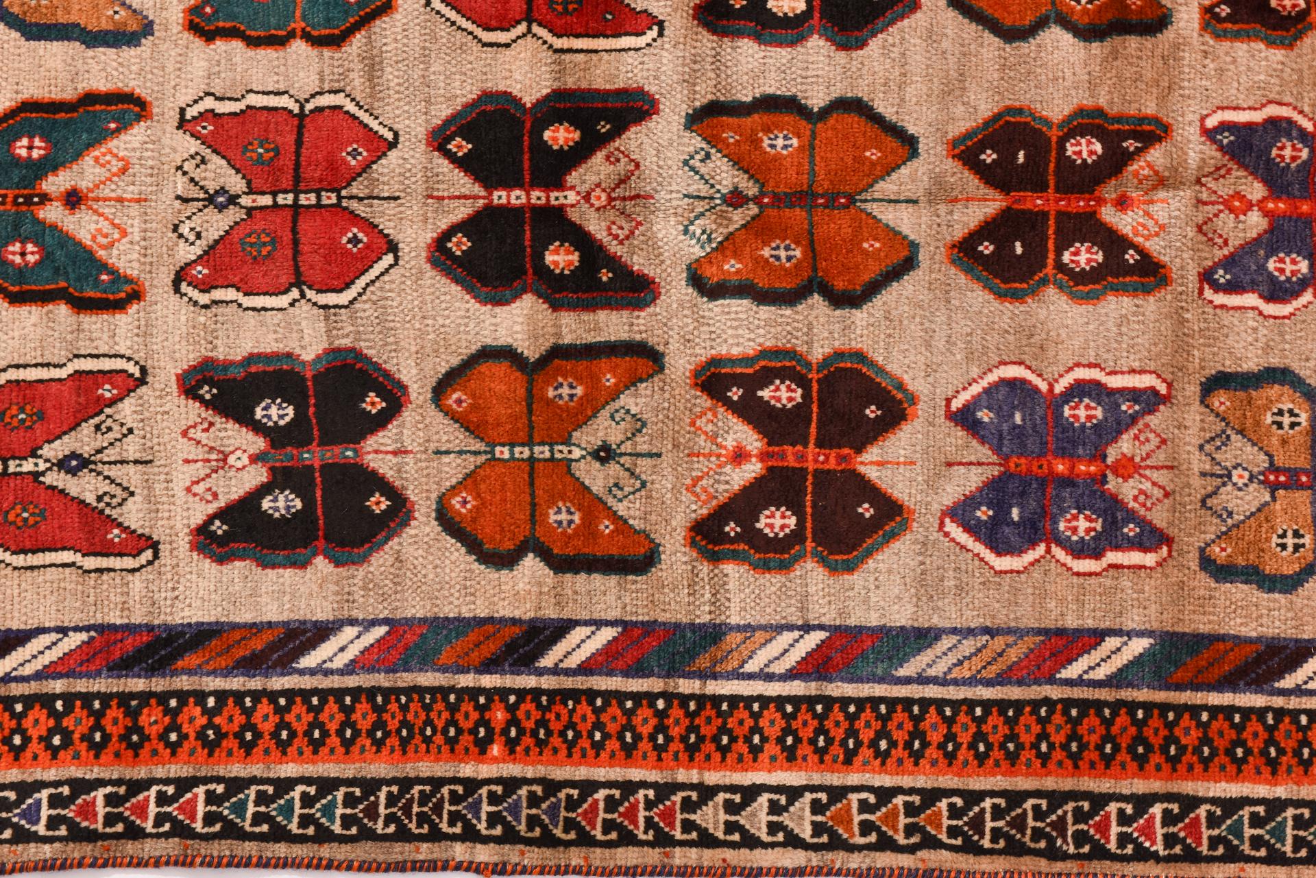 Hand-Knotted Nomadic Carpet from my Private Collection For Sale