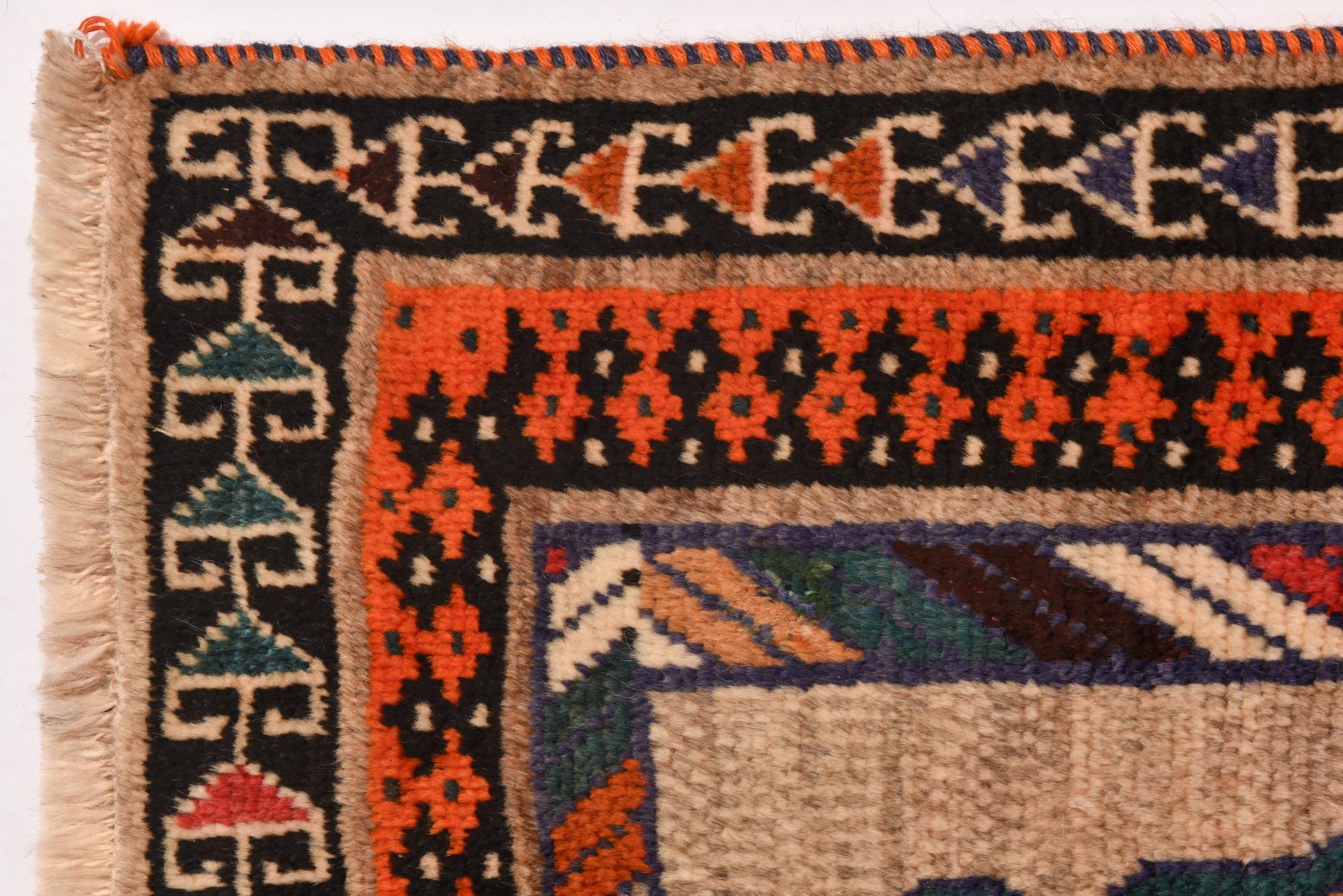 Wool Nomadic Carpet from my Private Collection For Sale