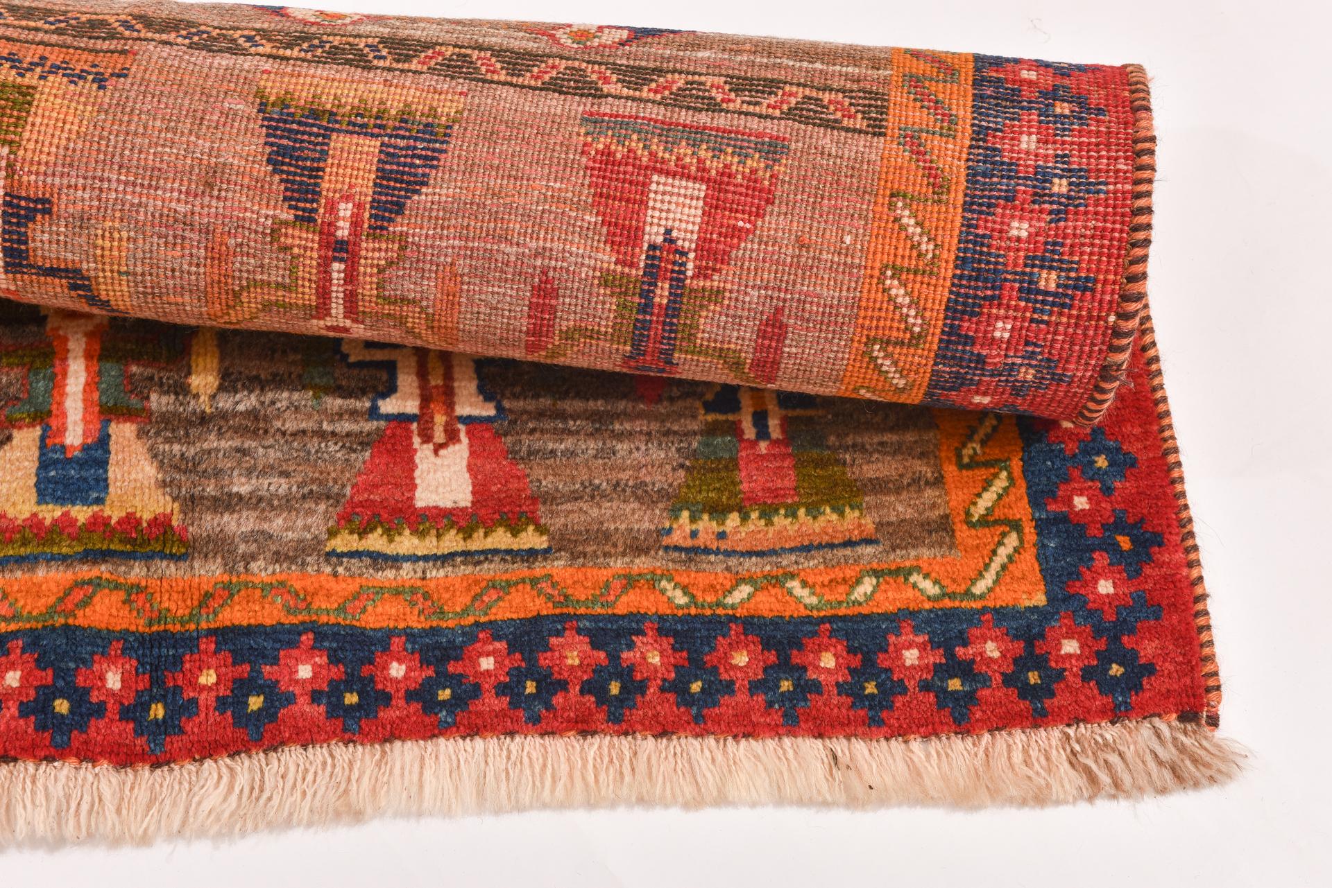 Nomadic Carpet with Dancing Women For Sale 2
