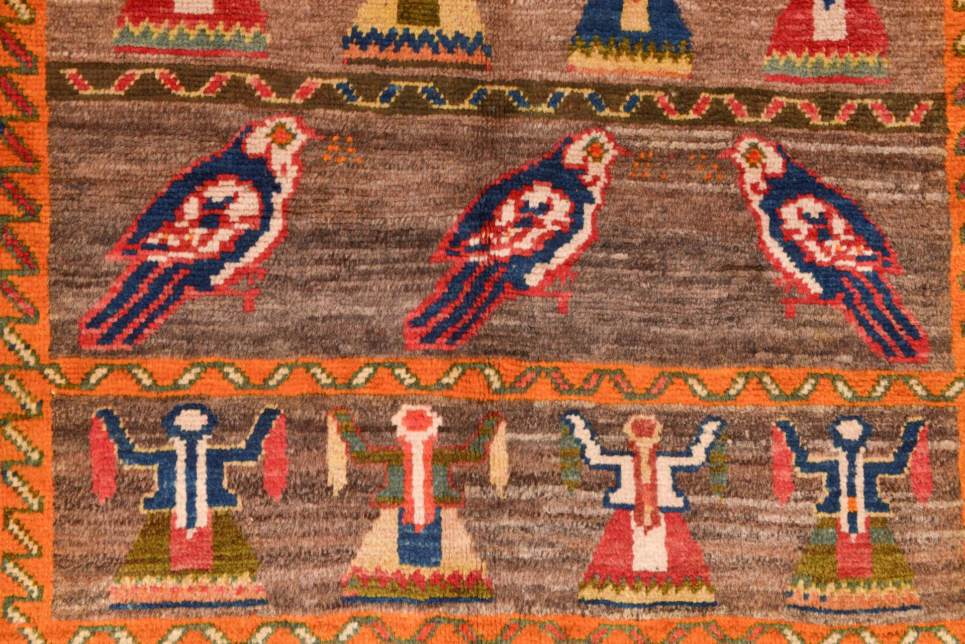 Nomadic Carpet with Dancing Women For Sale 1