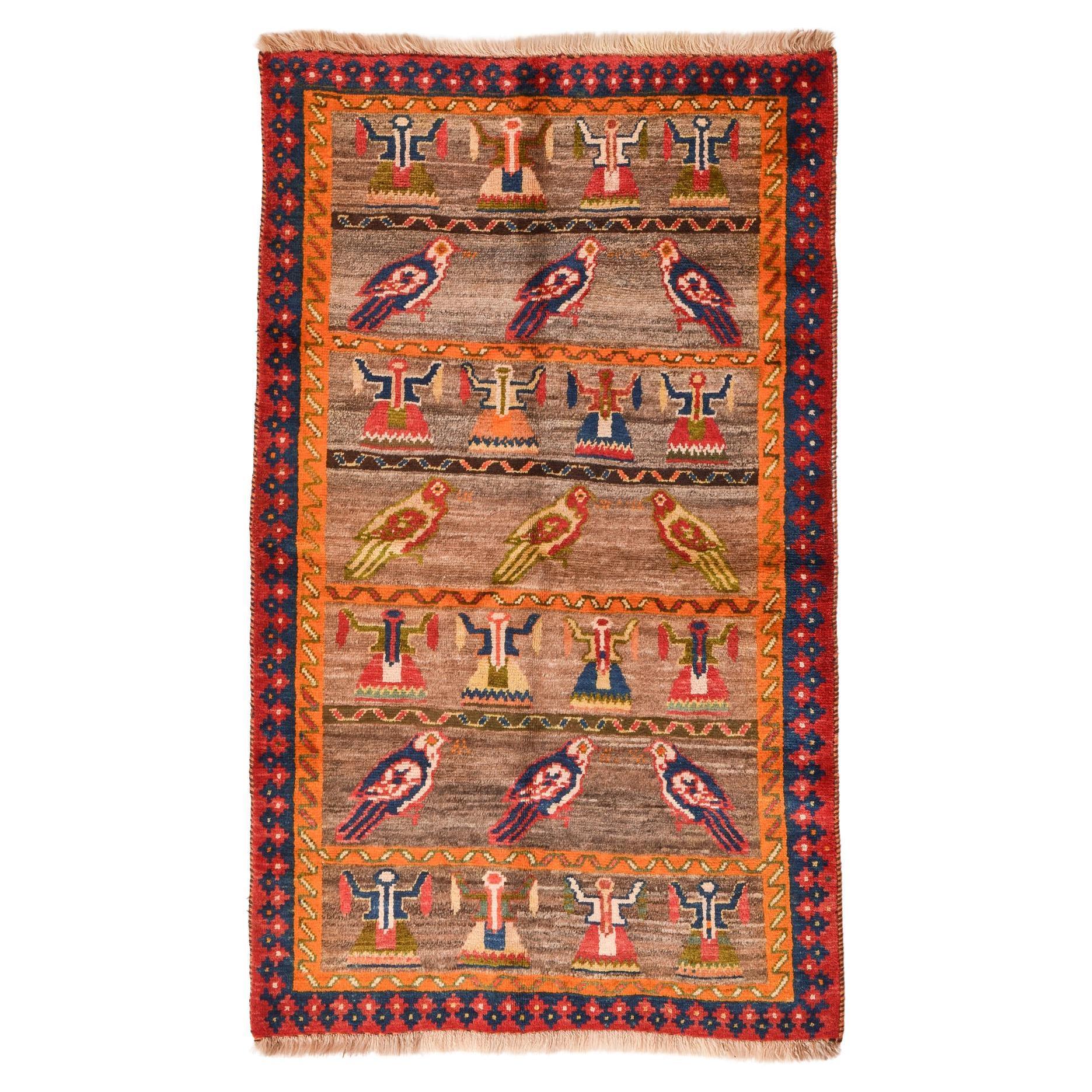 Nomadic Carpet with Dancing Women For Sale