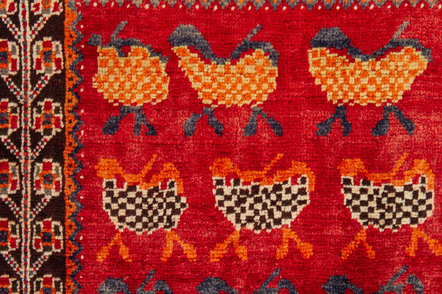 Nomadenischer Kurdestan-Teppich oder Teppich (Wolle) im Angebot