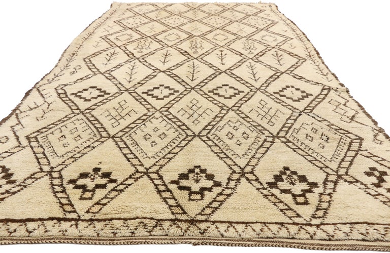 Hand-Knotted Beni Ourain Moroccan Rug with Tribal Style, Beni Ourain Rug