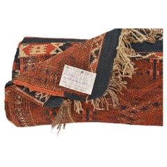 Hand-Woven Nomadic Kilim Rug, Wool, Geometric Design, Armenia, 1950