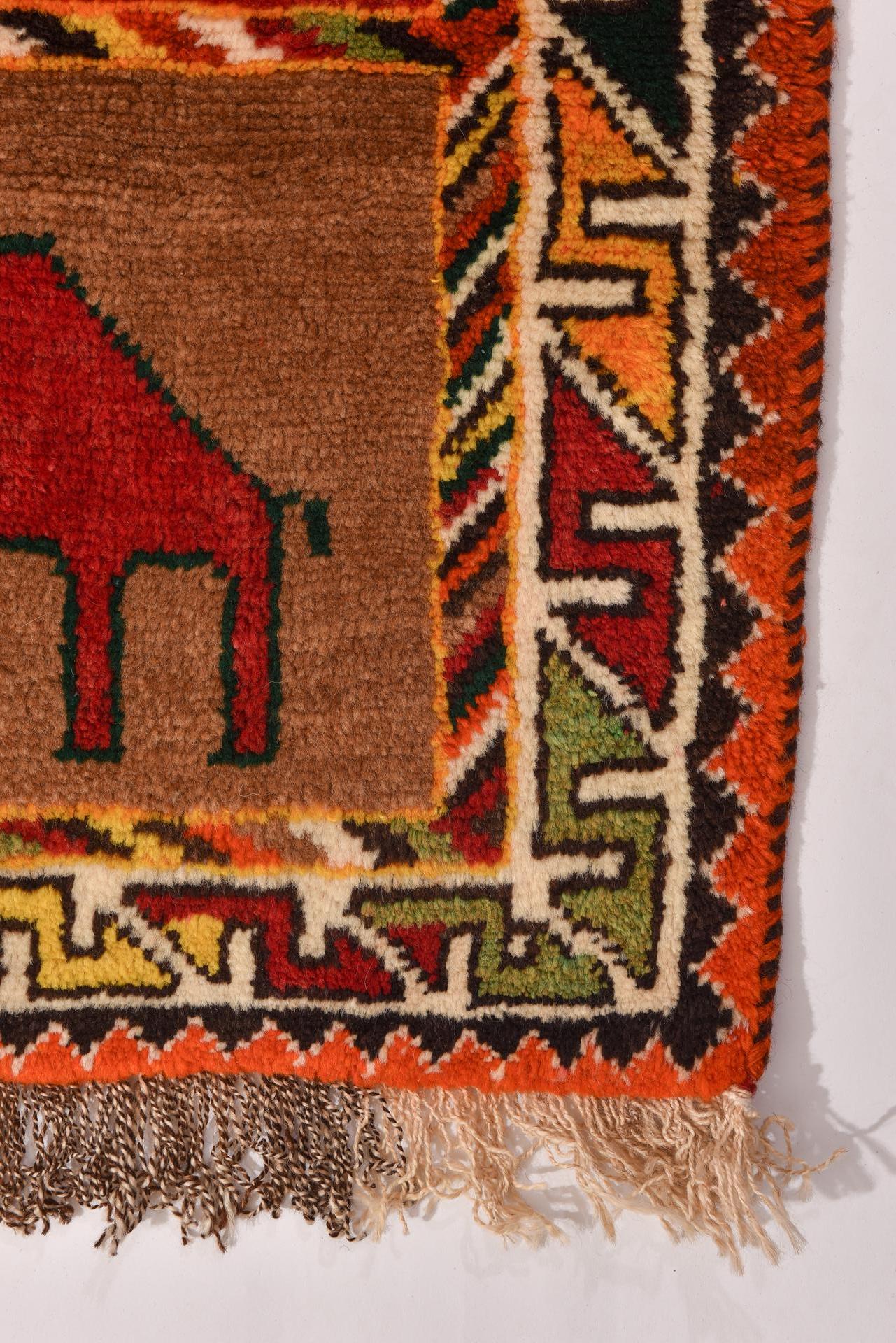 Nomadic Rug with Camels and Roosters from My Private Collection For Sale 2