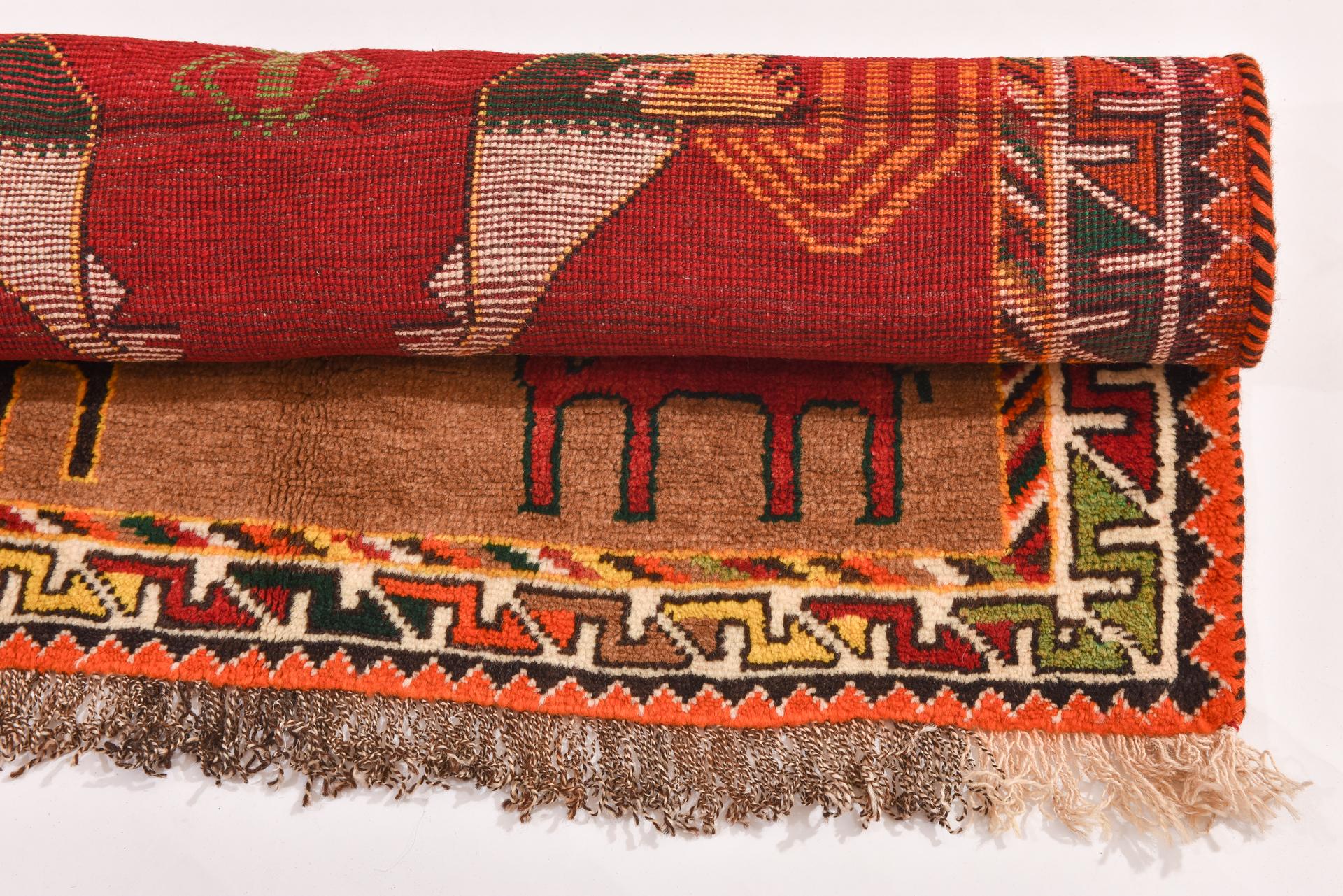 Nomadic Rug with Camels and Roosters from My Private Collection For Sale 6