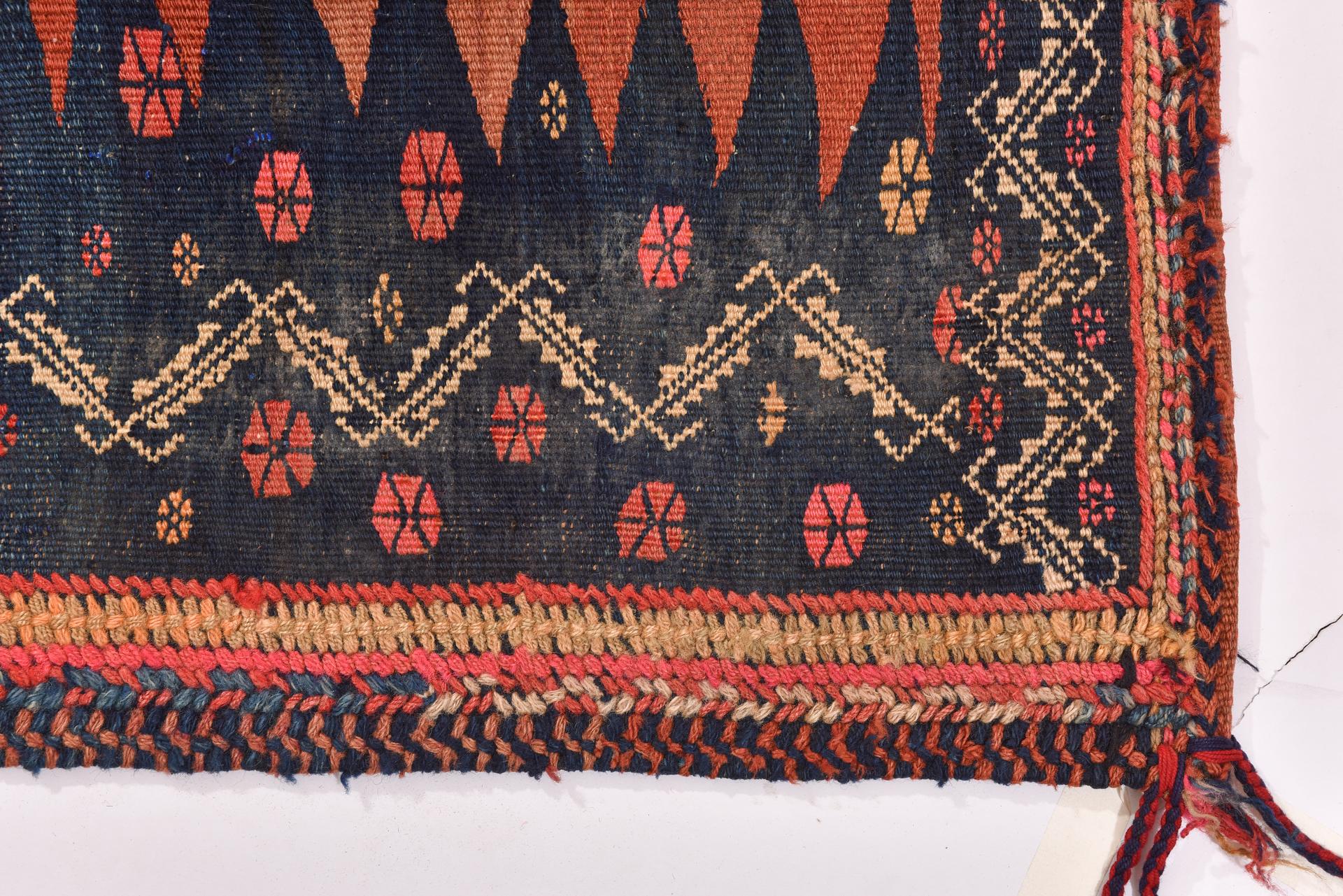 Central Asian Nomadic Tablecloth Carpet from my Private Collection For Sale