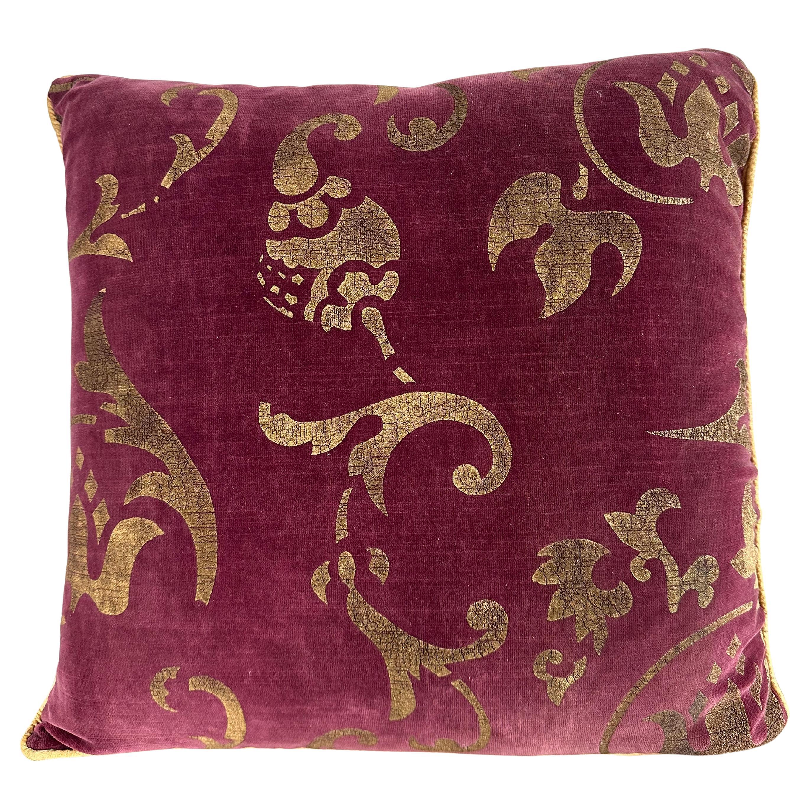 Nomi Stenciled Velvet Pillow