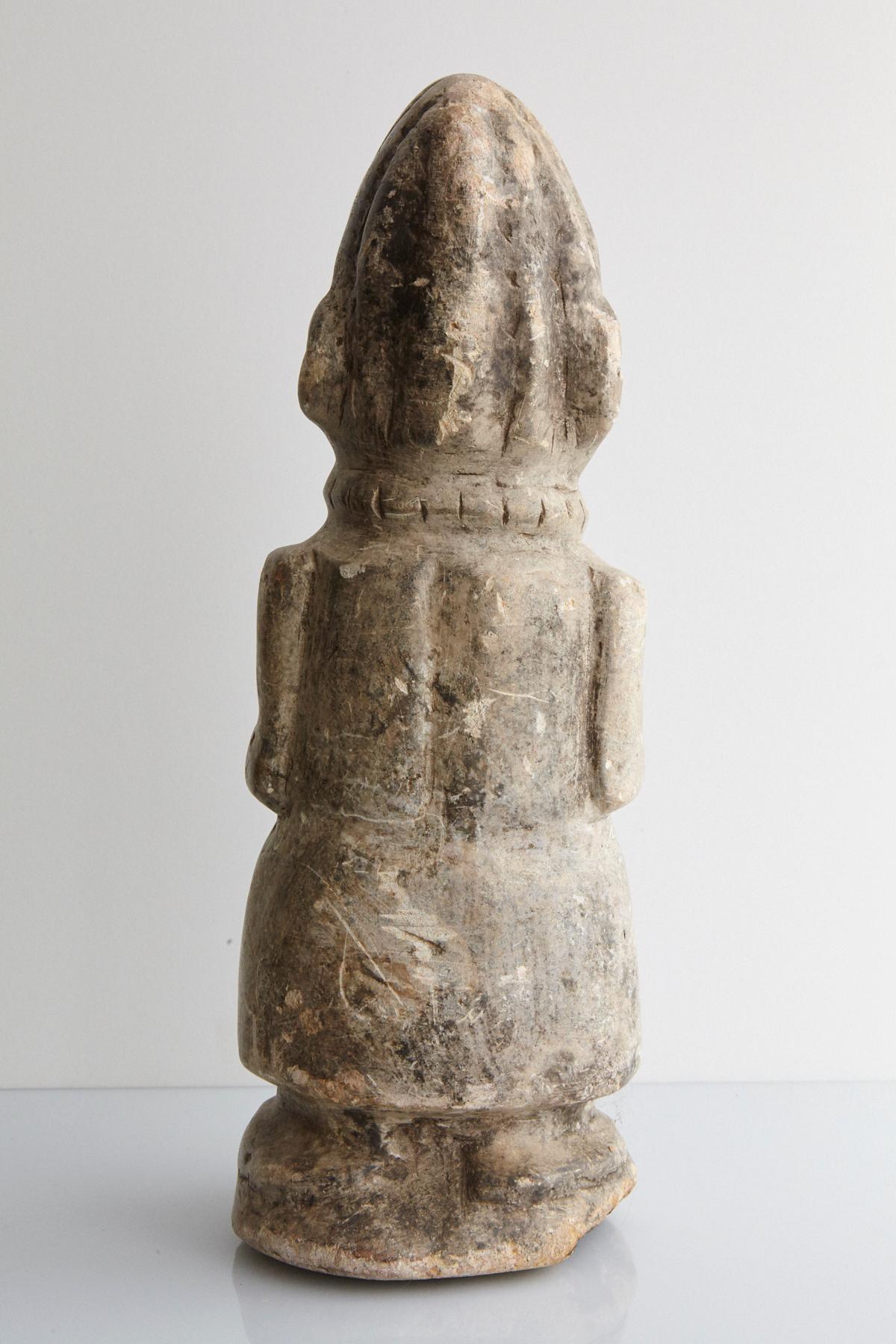 Nomoli - Figurine en pierre sculptée, peuple Kissi, Sierra Leone, XIXe siècle Bon état - En vente à Aramits, Nouvelle-Aquitaine