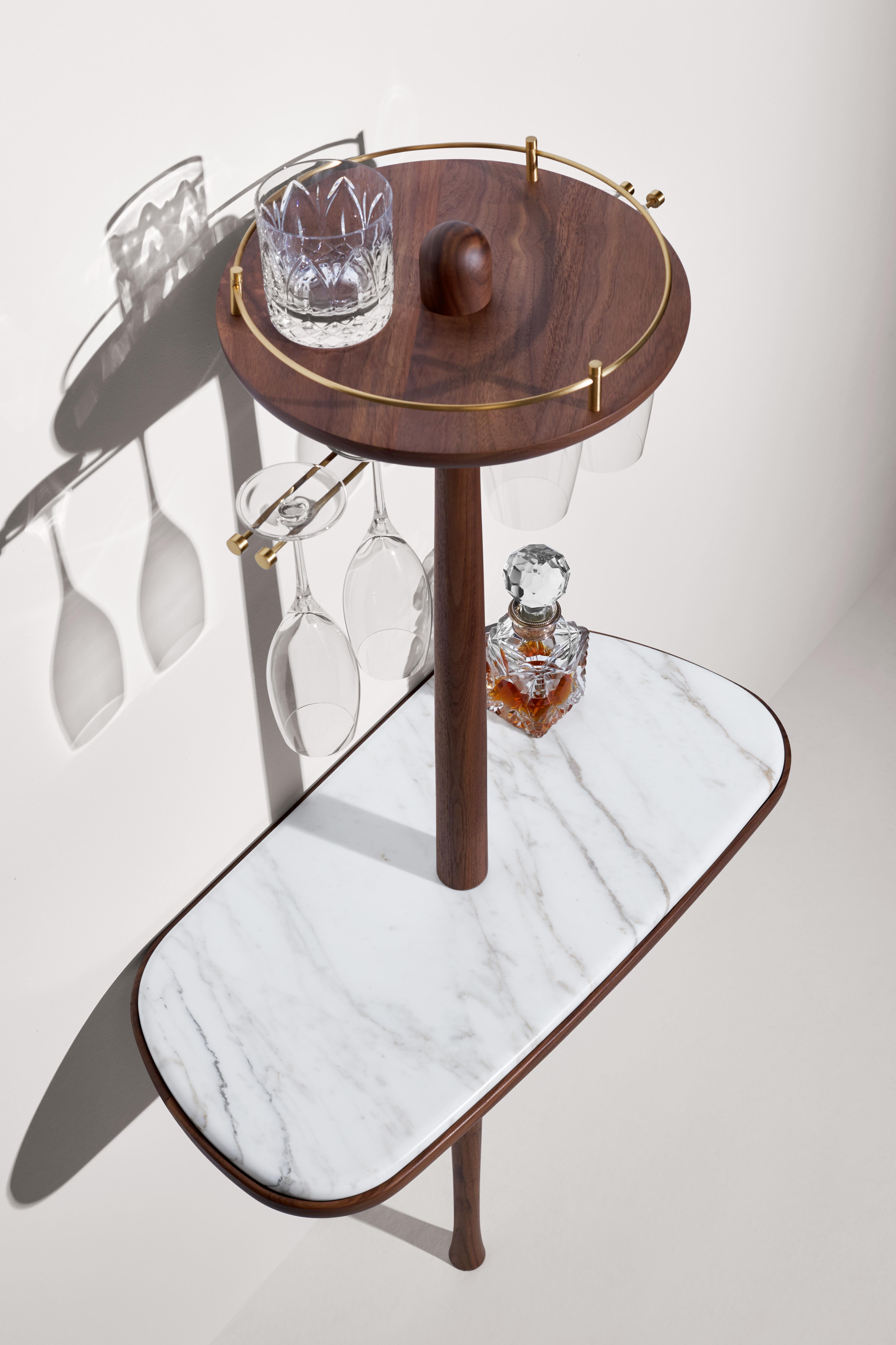 Meuble de bar avec plateau en marbre Nomon d'Andres Martinez en vente 7