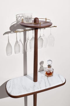 Meuble de bar avec plateau en marbre Nomon d'Andres Martinez