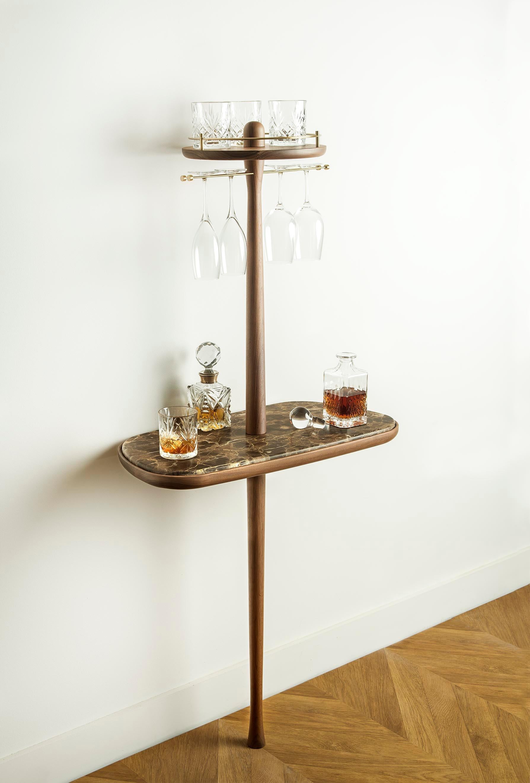 XXIe siècle et contemporain Meuble de bar avec plateau en marbre Nomon d'Andres Martinez en vente