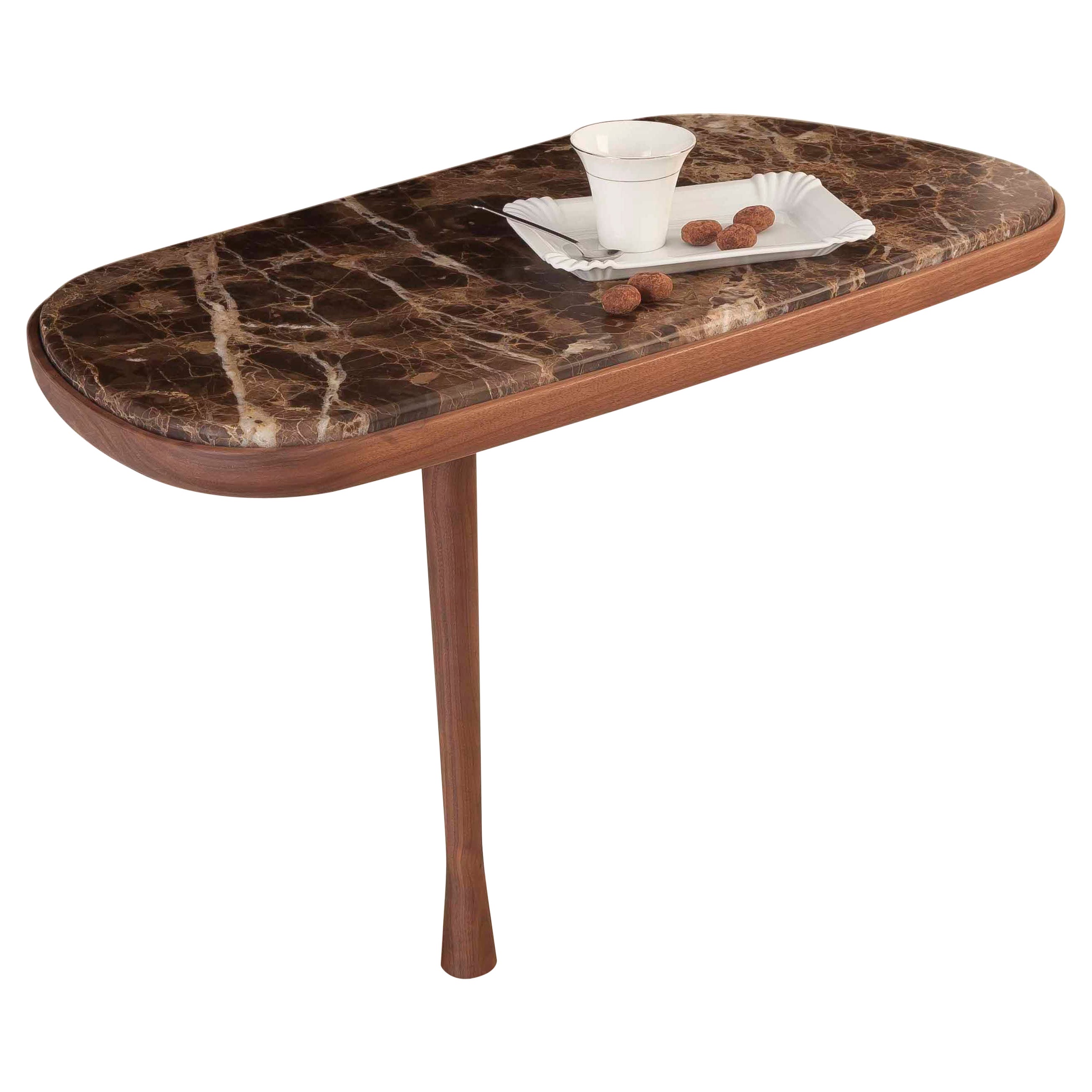 Nomon Medium Mesita Table with Marble Top by Andres Martinez