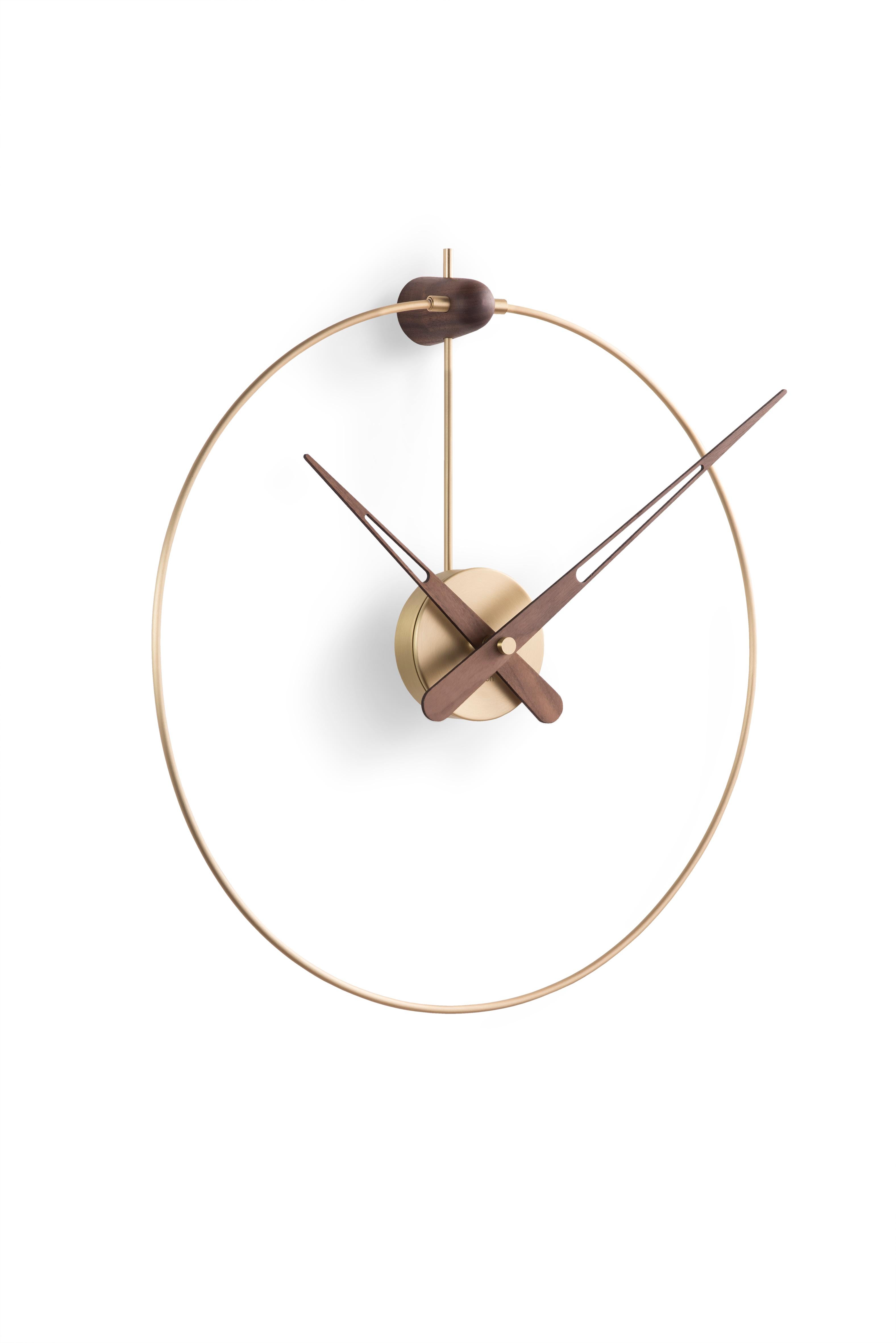 Modern Nomon Micro Anda  Wall Clock in Gold By Jose Ramirez For Sale