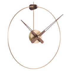 Nomon Micro Anda  Wall Clock in Gold By Jose Ramirez