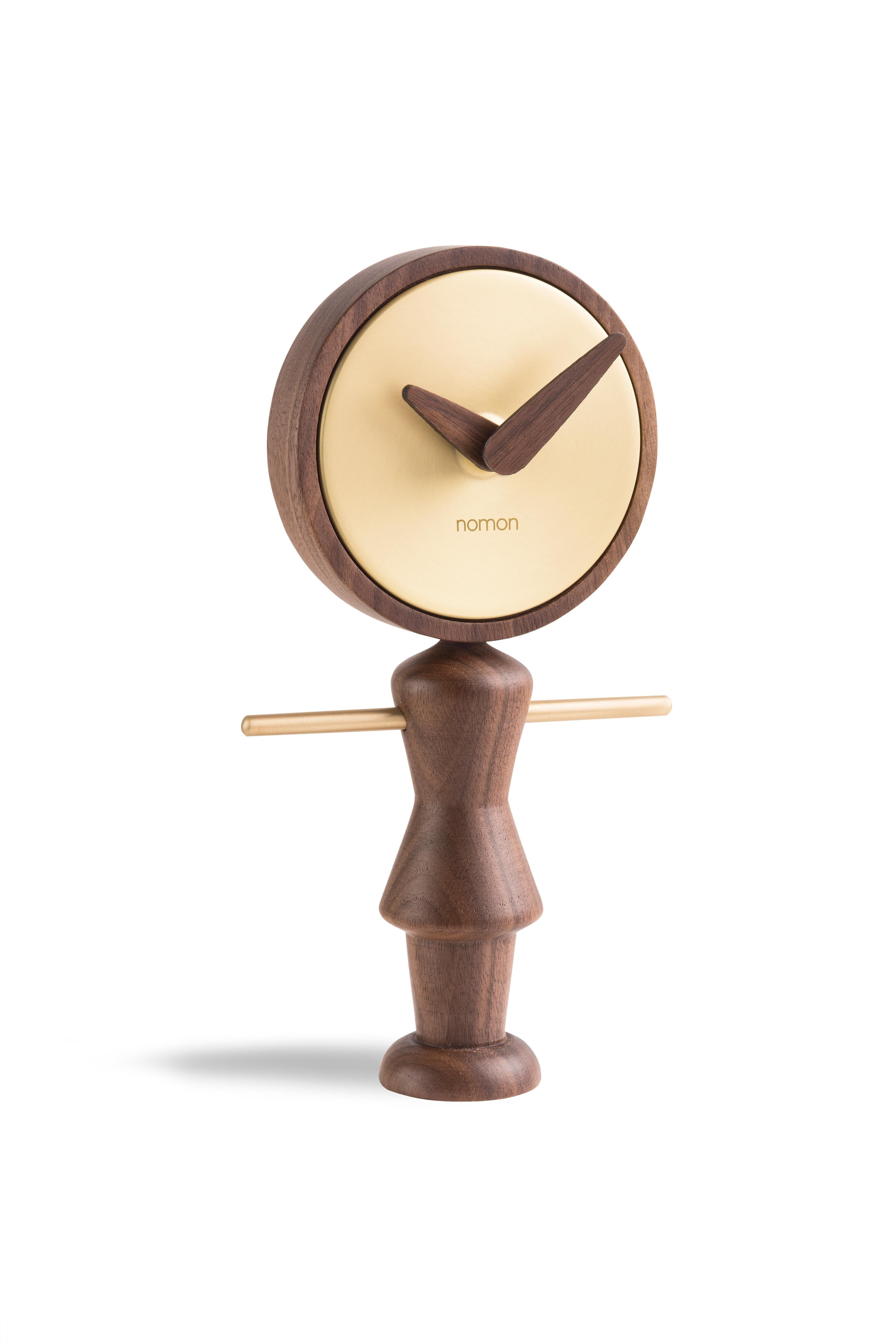 Nomon Nena & Nene Table  Clock By Andres Martinez In New Condition For Sale In Brooklyn, NY