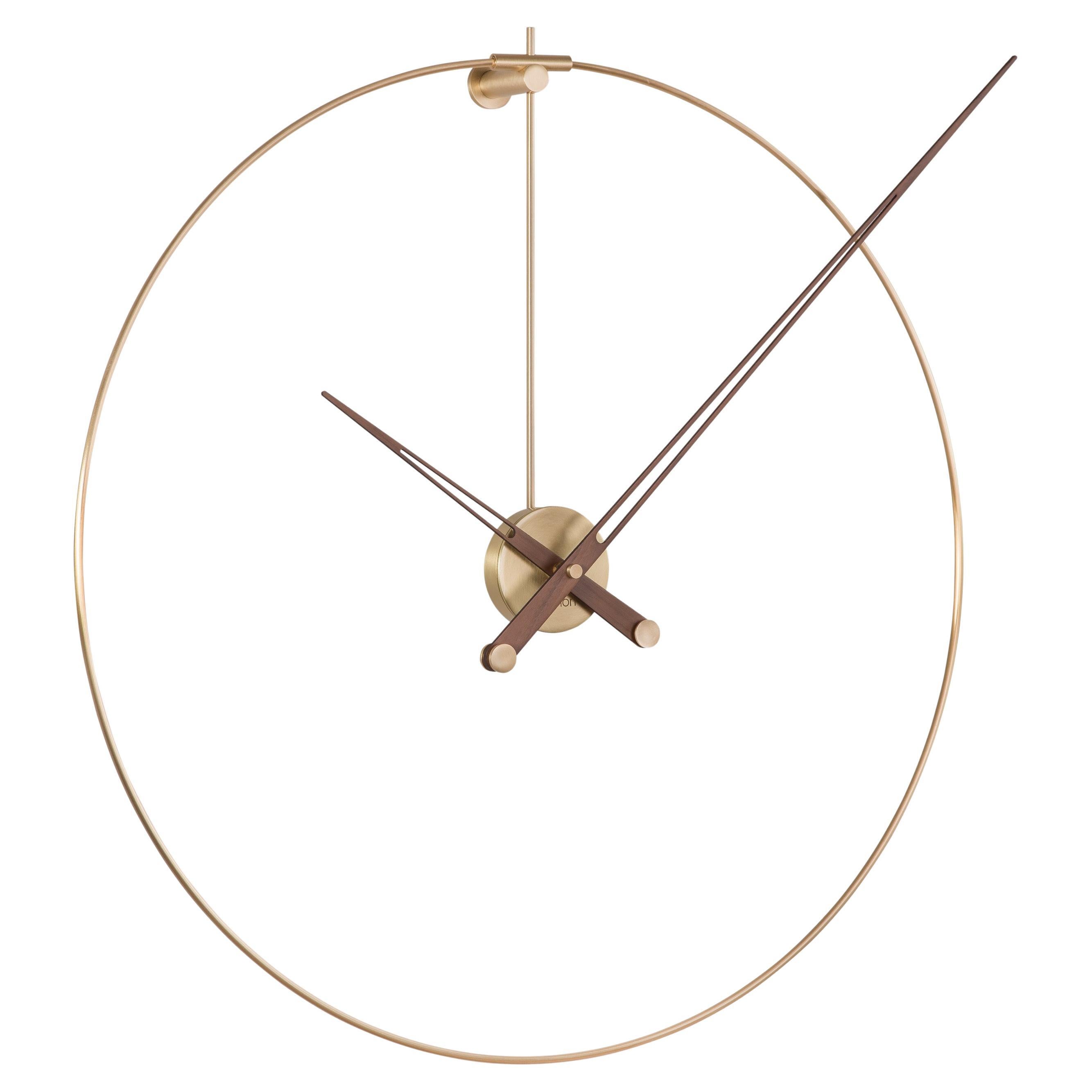Nomon New Anda  Wall Clock in Gold By Jose Maria Reina For Sale