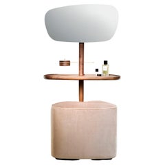 Nomon Vanity Table with Marble Top & Pouf by Andres Martinez 