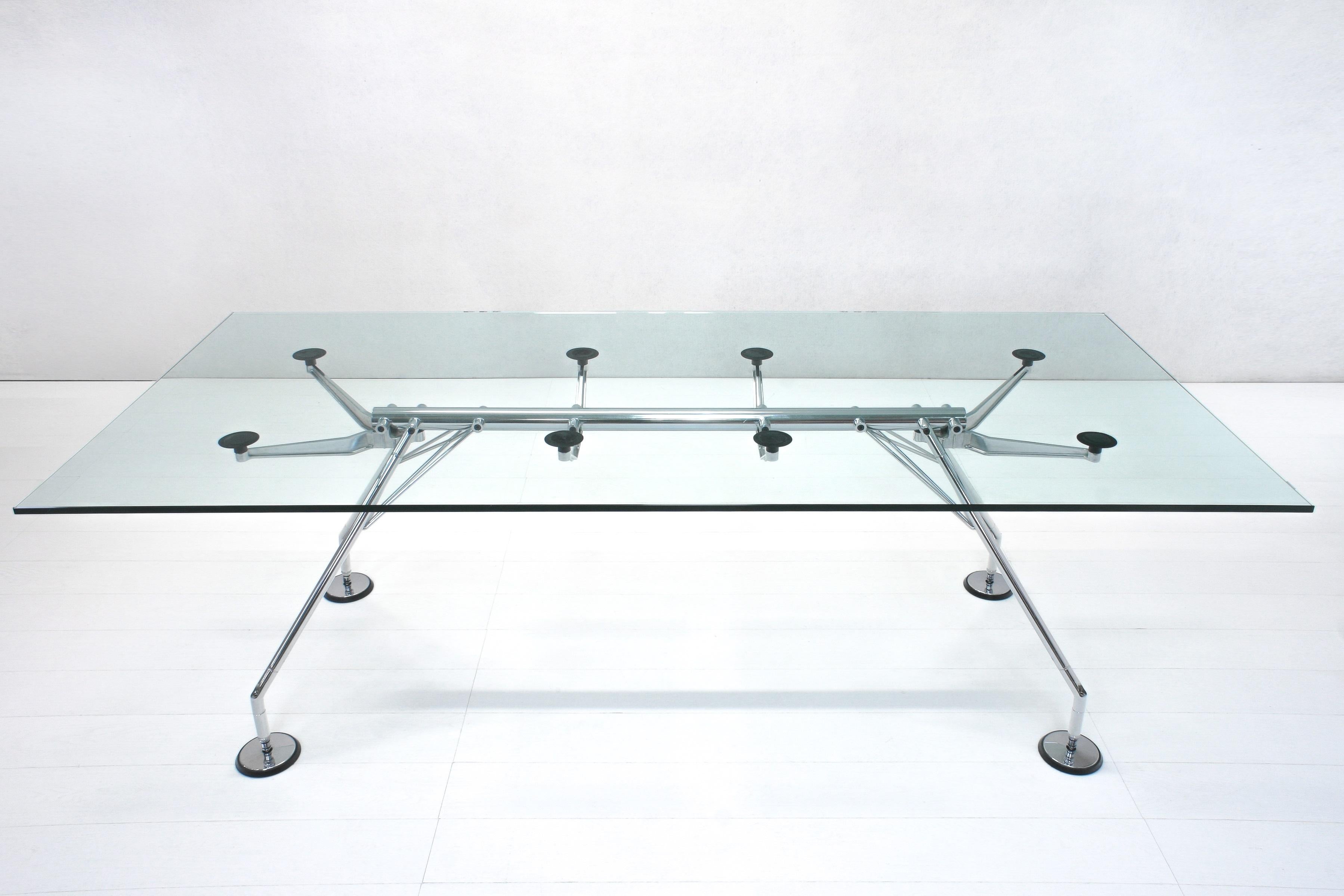 Italian Nomos Dining Table by Norman Foster for Tecno, 1980s