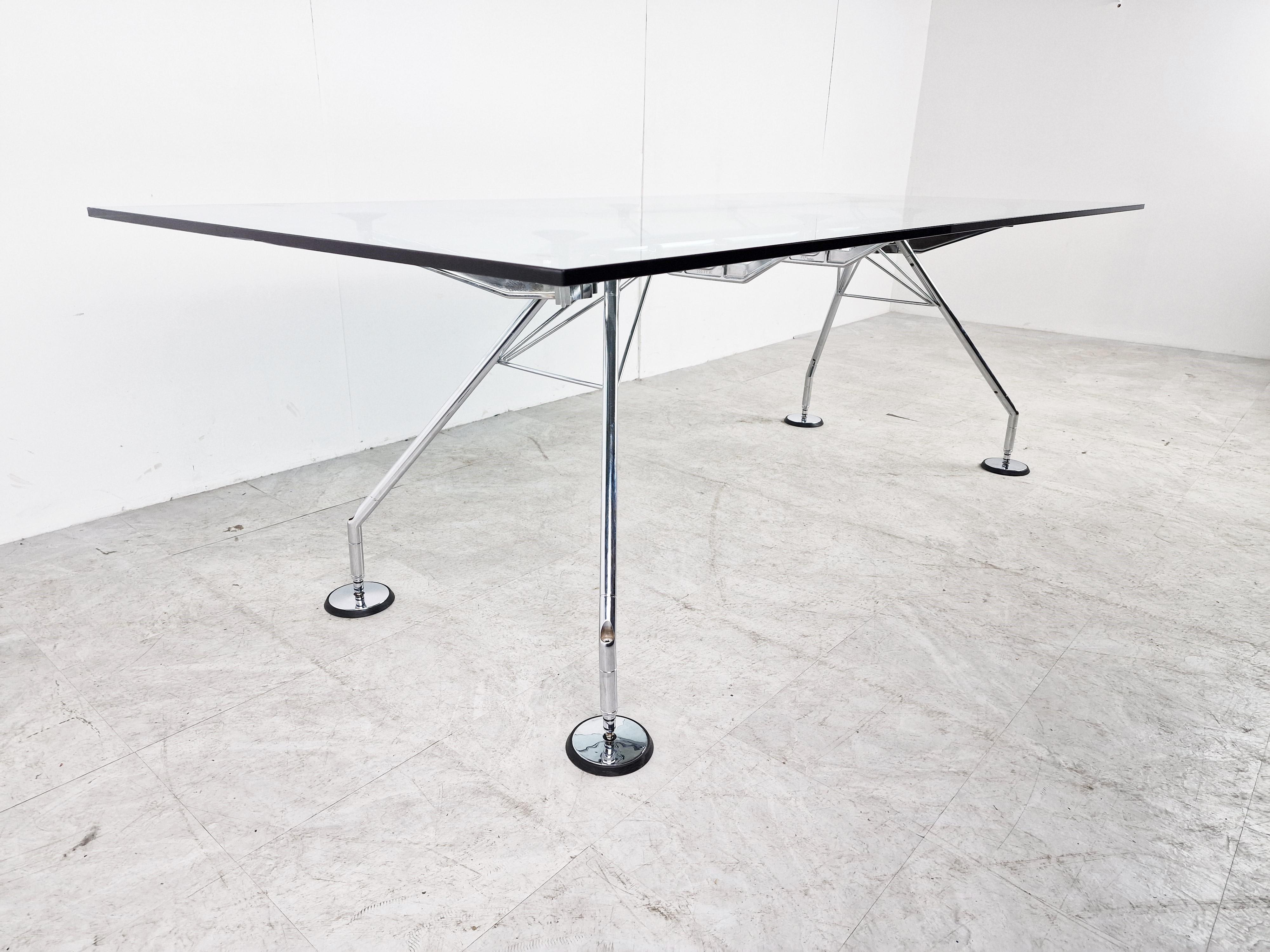 Late 20th Century Nomos Dining Table by Norman Foster for Tecno, 1980s