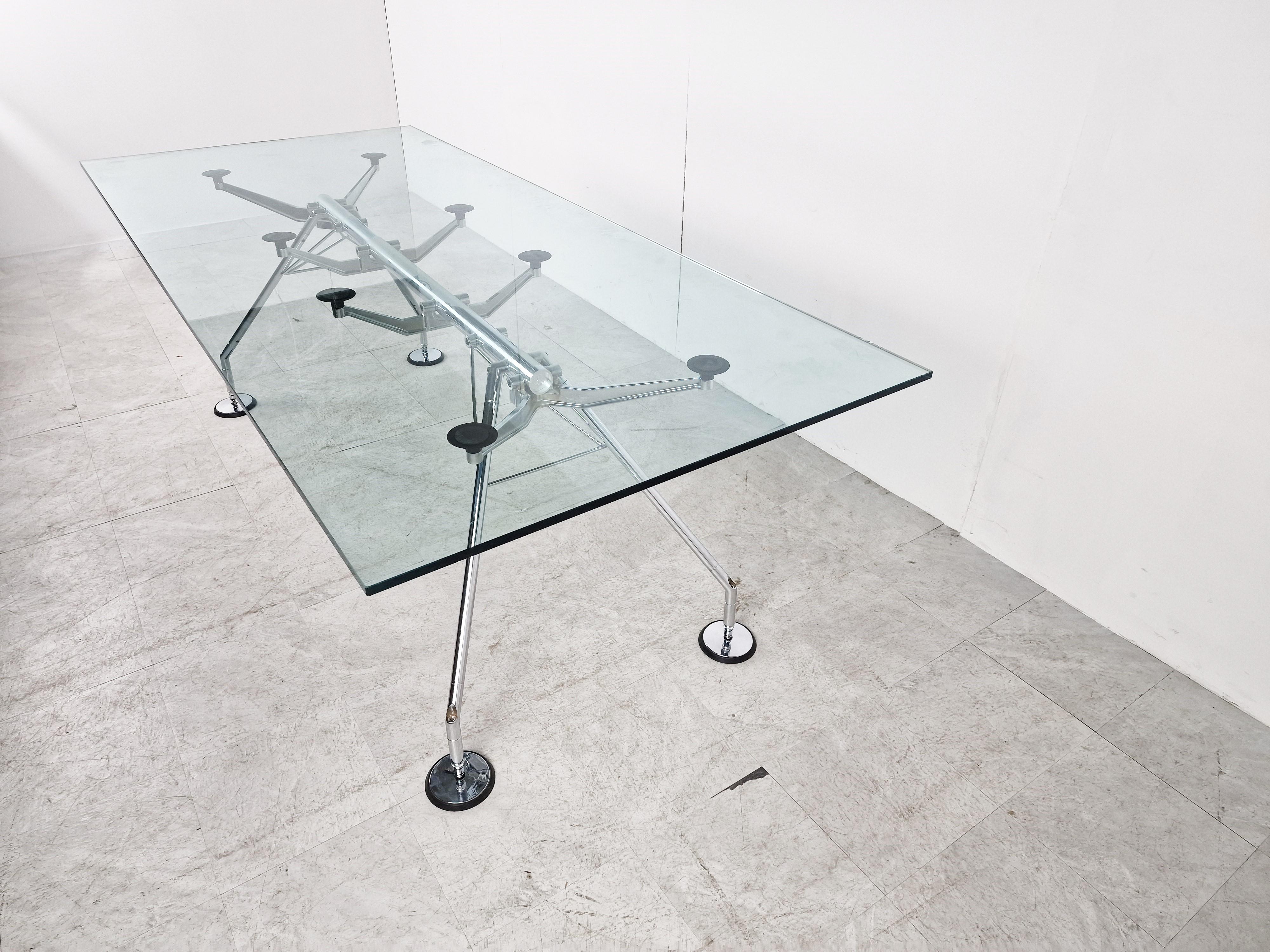 Italian Nomos Dining Table by Norman Foster for Tecno, 1990s