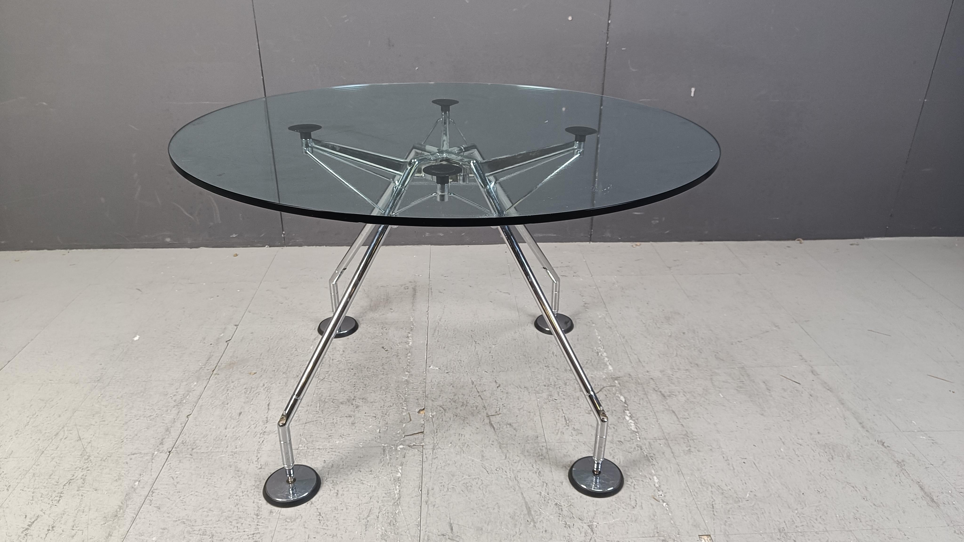 Italian Nomos Dining Table by Norman Foster for Tecno, 1990s
