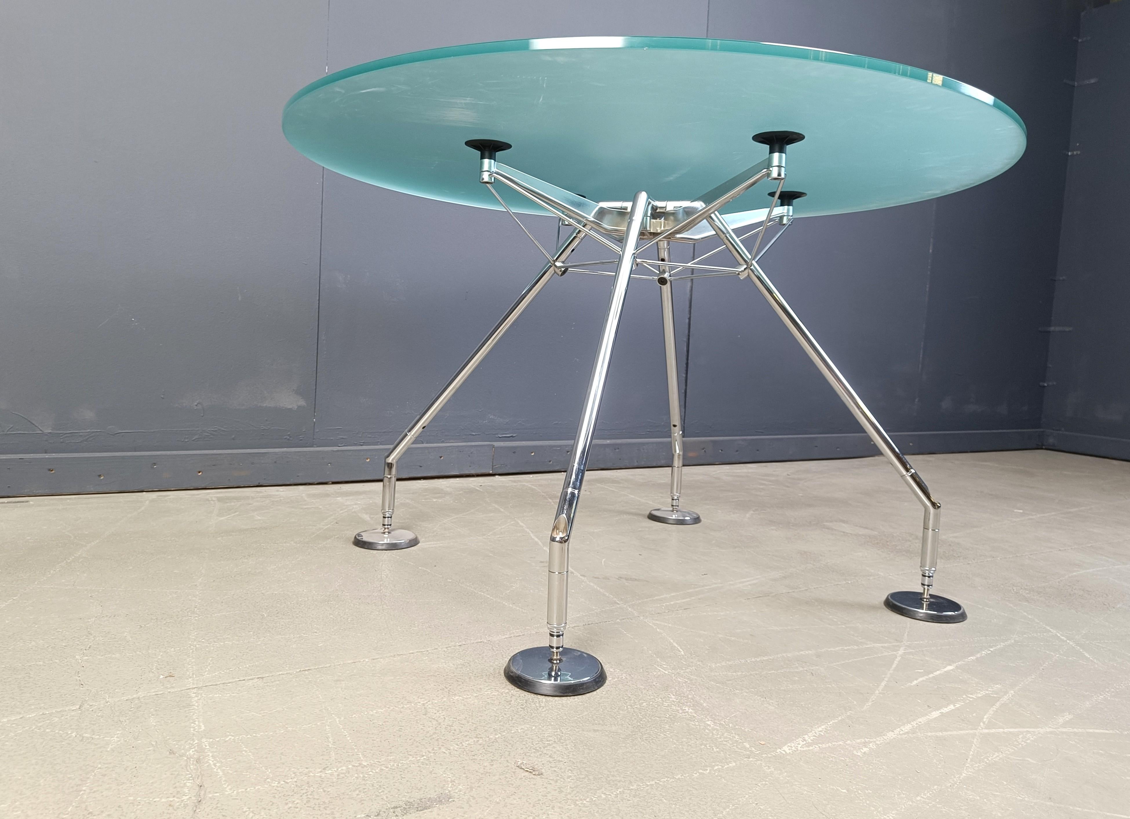Late 20th Century Nomos Dining Table by Norman Foster for Tecno, 1990s For Sale