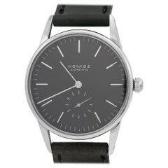 Nomos Glashutte Orion 326, Black Dial, Certified and Warranty