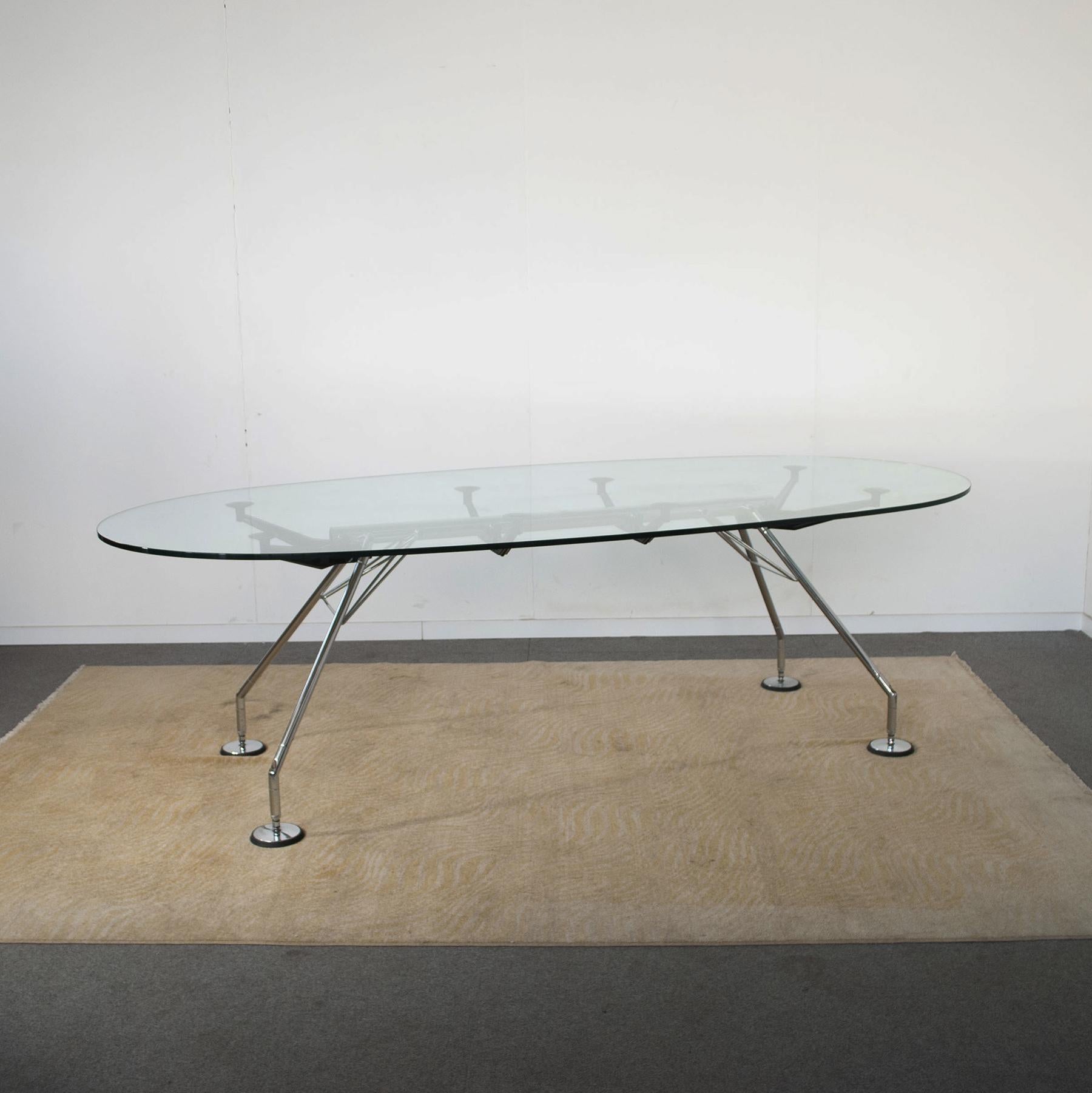 Mid-Century Modern Nomos Table by Norman Foster 80s
