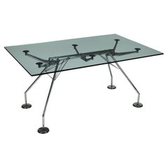 Table Nomos de Tecno Metal Glass Italie, années 1990