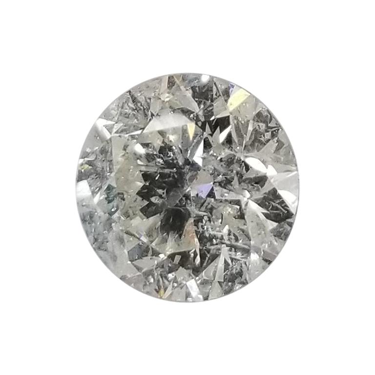 Non Certified Diamond Brilliant Cut 2.00 Carat, Color "H-I", Clarity SI3-I1
