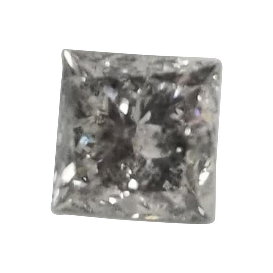 Non Certified Diamond Princess 1.80ct Color "K", Clarity I1-I2 "Salt n Pepper"
