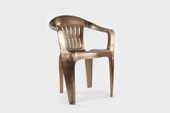 Non-Disposable Disposable Chair in Solid Bronze by Christopher Kreiling