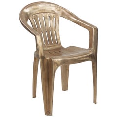 Used Non-Disposable Disposable Chair in Solid Bronze by Christopher Kreiling