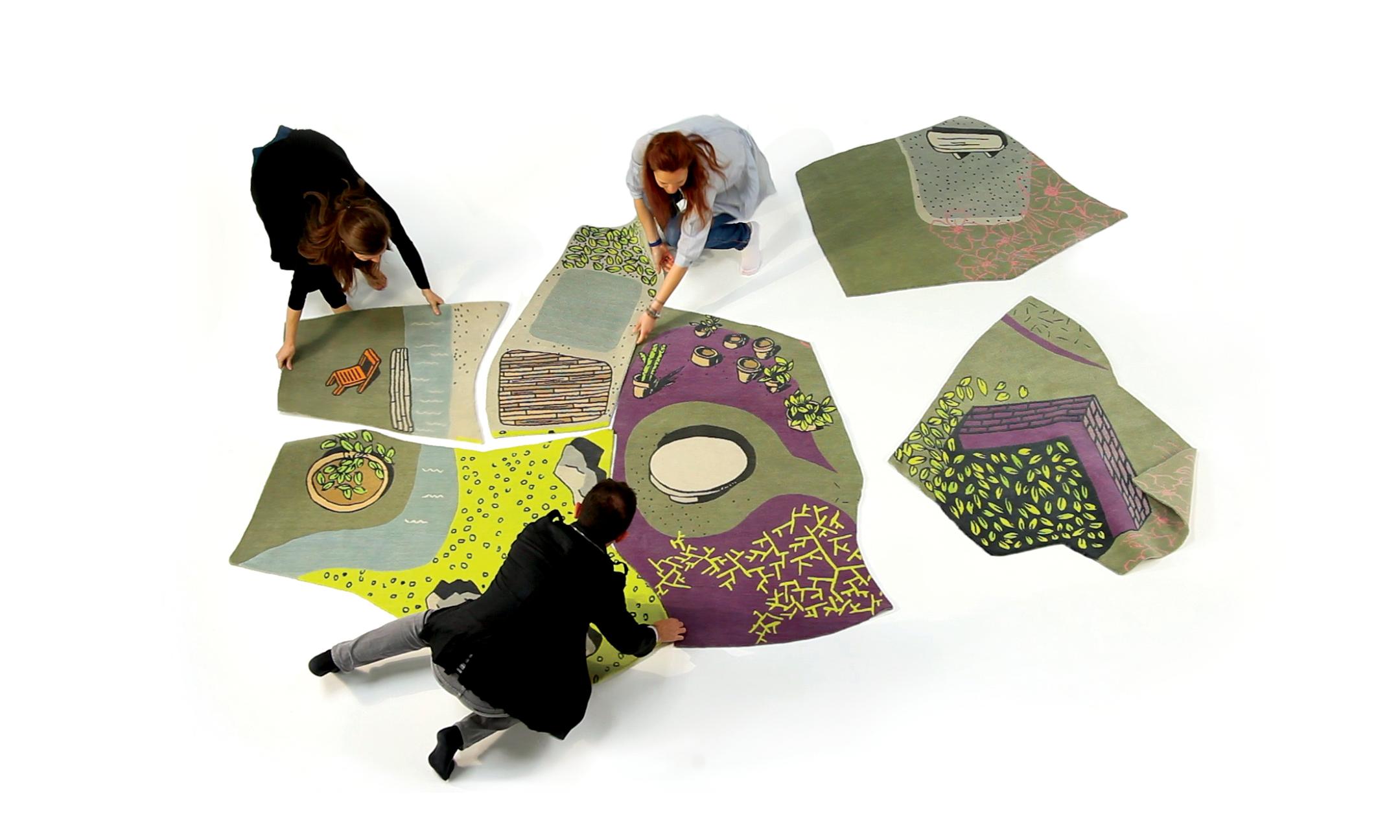 La Alfombra No Voladora es una alfombra de superficie de edición limitada que es un testimonio de la belleza de la naturaleza que reclama su espacio en los paisajes urbanos. Esta alfombra única se inspira en los recuerdos de infancia del diseñador