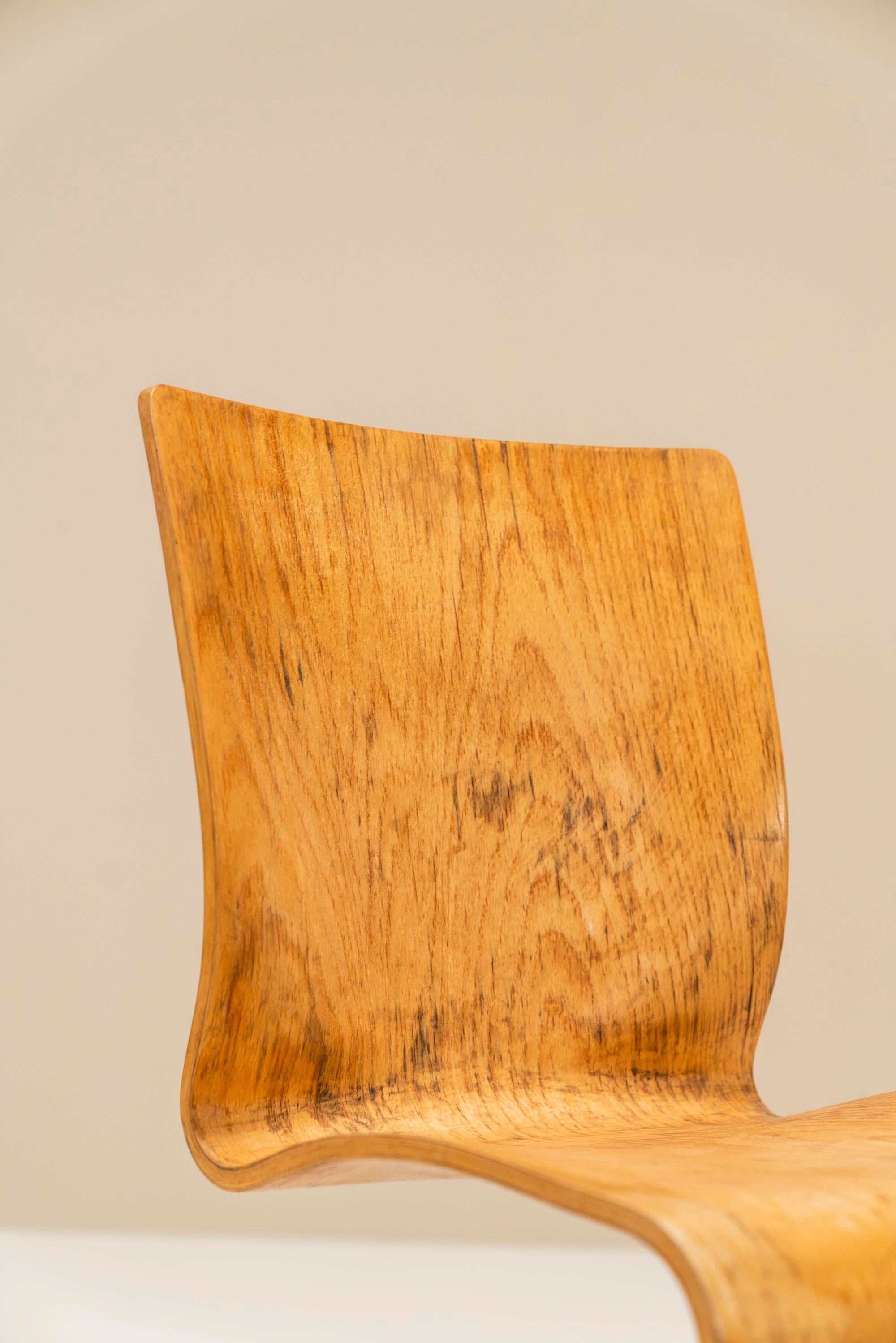 Chaise non sérielle 275 S-Chair de Verner Panton à Bent Fineer, Danemark, 1956 2