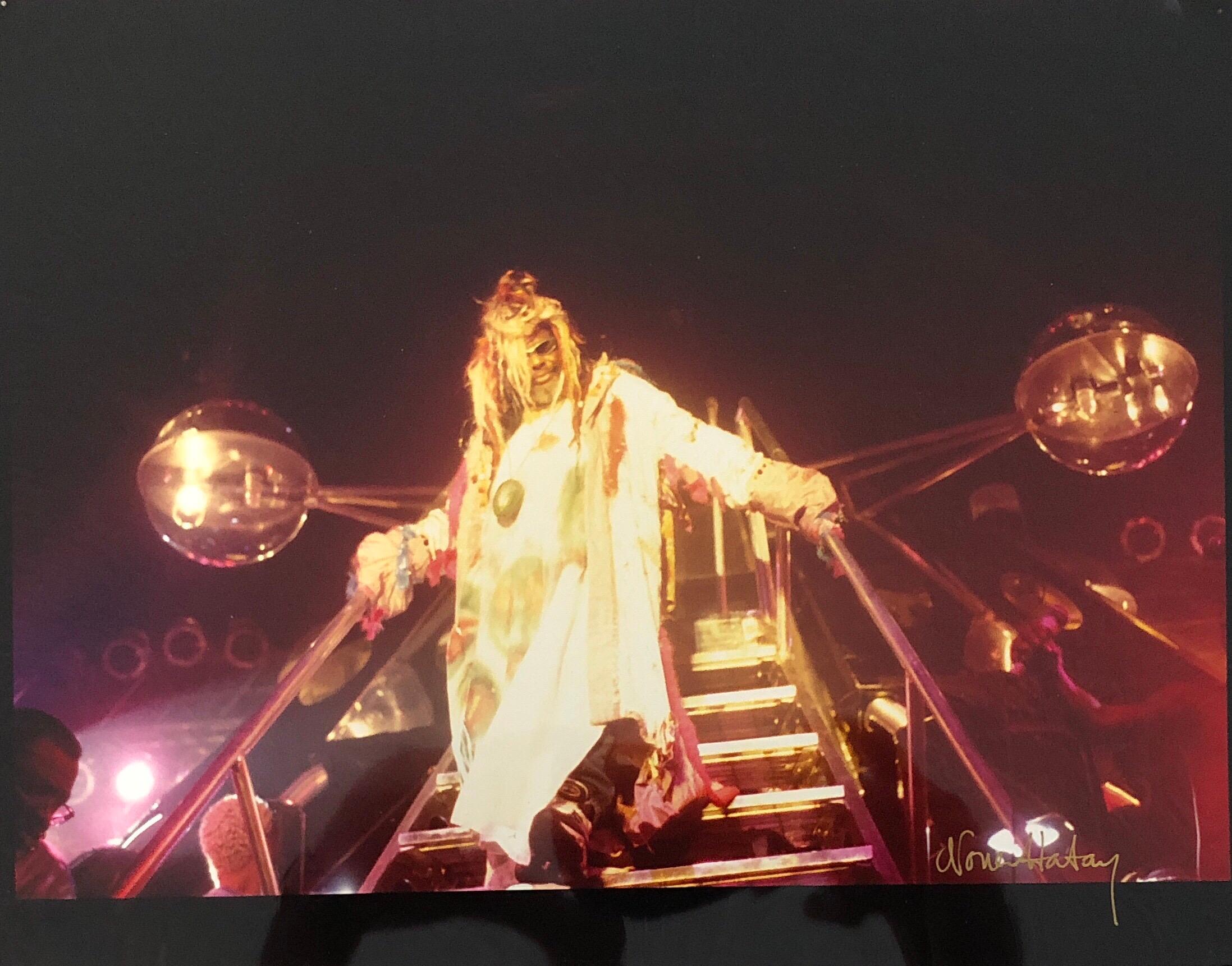 Color Rock & Roll Photo Hand Signed Woodstock Music Festival African American - Photograph by Nona Hatay