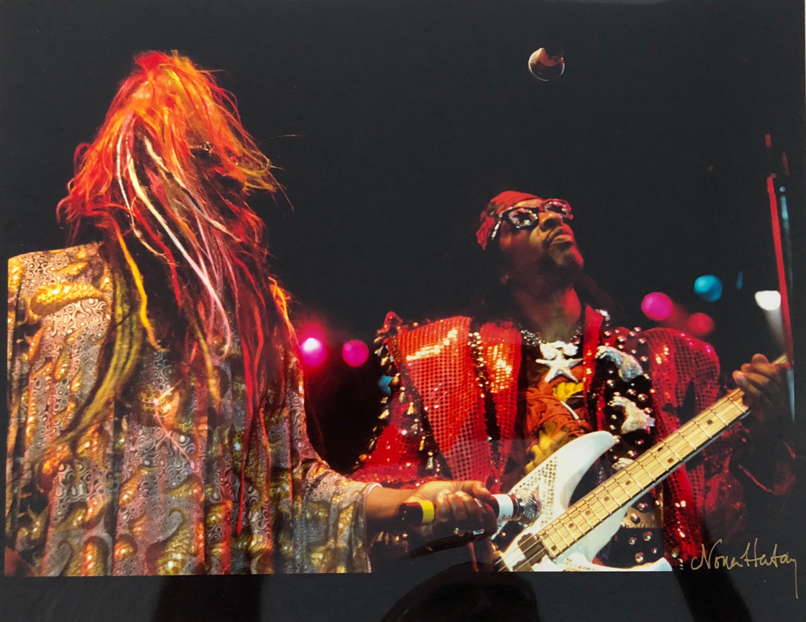 Color Rock & Roll Photo Hand Signed Woodstock Music Festival African American  - American Modern Photograph by Nona Hatay