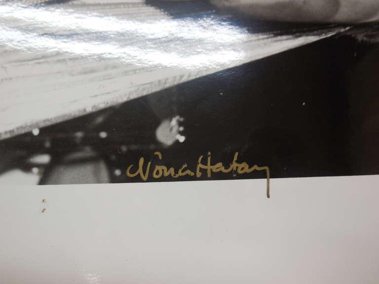 Signiertes Silber-Gelatine-Foto Tina Turner, Vintage (Schwarz), Figurative Photograph, von Nona Hatay
