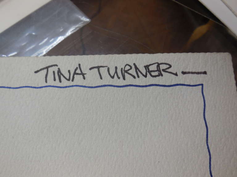 tina turner autograph